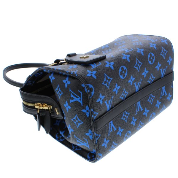 0523 77 Louis Vuitton Speedy Amazon PM Monogram Blue x Noir Boston Bag