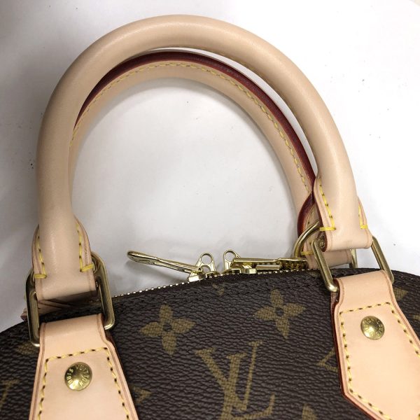 gnz 05428 12 Louis Vuitton Alma BB Monogram 2way Hand Shoulder Bag Brown