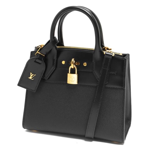 o lblvm55639 306 Louis Vuitton City Steamer PM Shoulder Bag Black