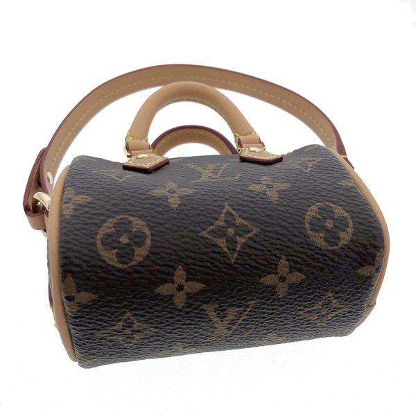 snt 04760 3 Louis Vuitton Bijou Sac Micro Speedy Bag Charm Monogram Brown