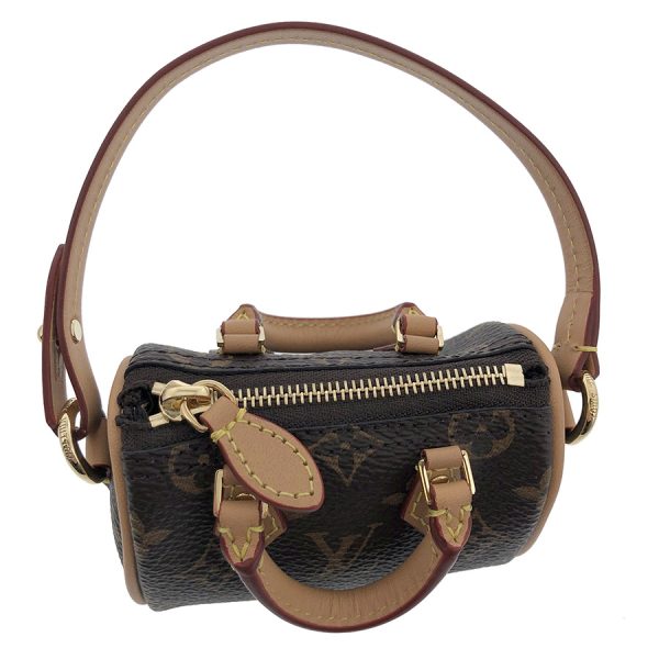 snt 04760 4 Louis Vuitton Bijou Sac Micro Speedy Bag Charm Monogram Brown