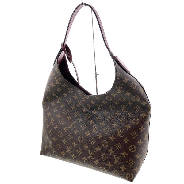 snt 05434 3 Louis Vuitton Flower Hobo Monogram Bordeaux Brown One Shoulder Bag