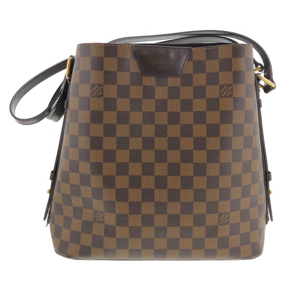 snt 05444 2 Louis Vuitton Damier Ebene Portobello GM Brown Shoulder Bag