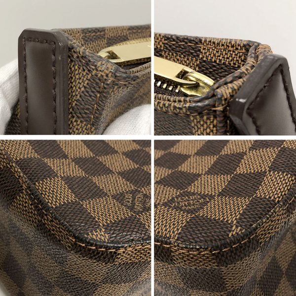 snt 05631 12 Louis Vuitton Looping MM Damier Ebene Mini Brown Shoulder Bag