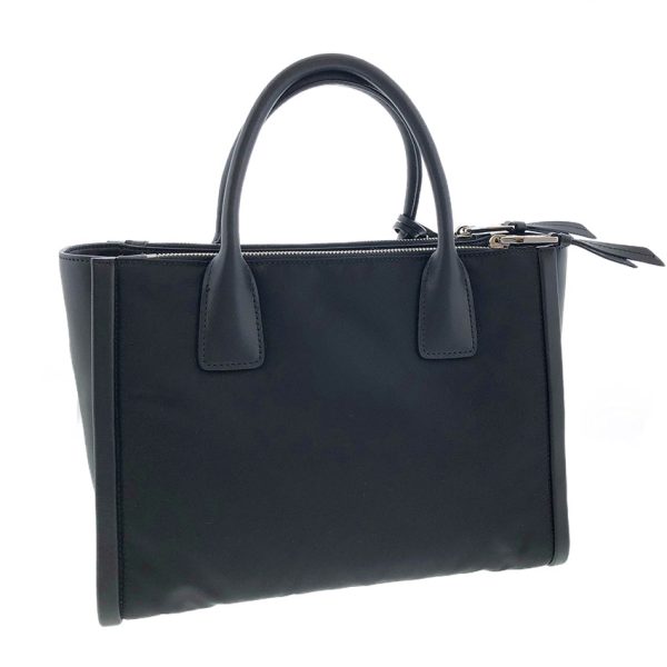 tnk 16383 2 Prada Concept Nylon Leather Black Shoulder Bag