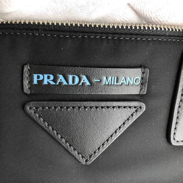 tnk 16383 8 Prada Concept Nylon Leather Black Shoulder Bag