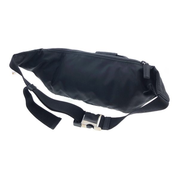 tnk 17022 2 Prada Nylon Waist Black Pouch Shoulder Bag