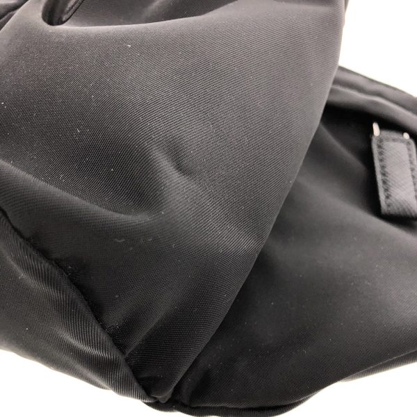 tnk 17022 9 Prada Nylon Waist Black Pouch Shoulder Bag
