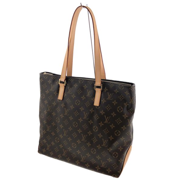 tnk 17158 2 Louis Vuitton Cabas Mezzo Tote Monogram Brown