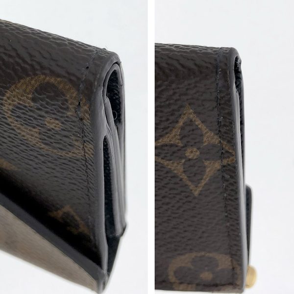 tnk 17372 12 Louis Vuitton Monogram Reverse Portefeuille Zoe Trifold Compact Wallet Brown Black