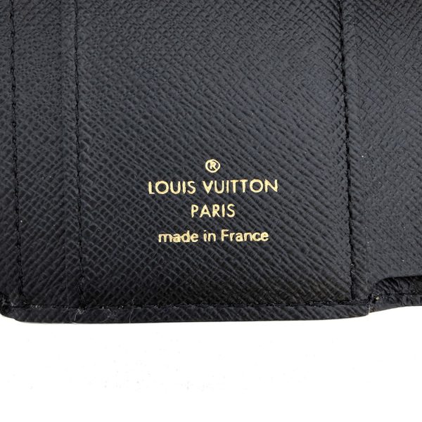 tnk 17372 8 Louis Vuitton Monogram Reverse Portefeuille Zoe Trifold Compact Wallet Brown Black