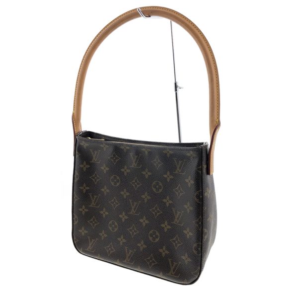 tnk 17489 1 Louis Vuitton Looping MM Monogram Brown Shoulder Bag