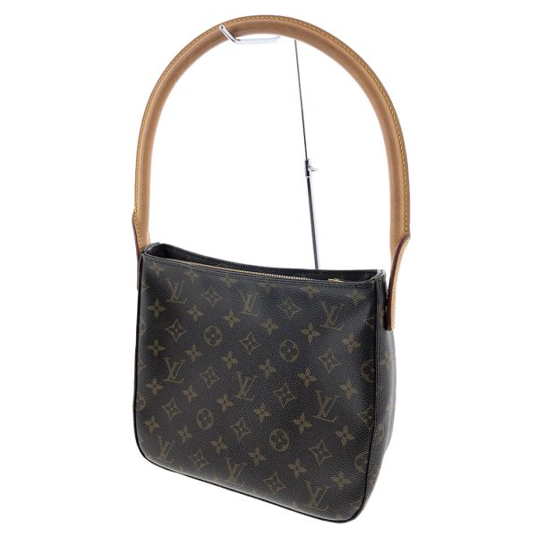 tnk 17489 2 Louis Vuitton Looping MM Monogram Brown Shoulder Bag