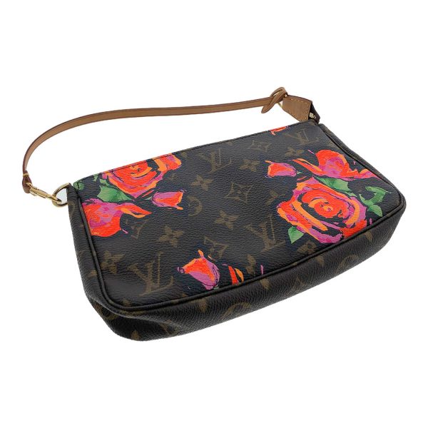 tnk 17551 2 Louis Vuitton Monogram Rose Pochette Mini Brown Accessory Pouch