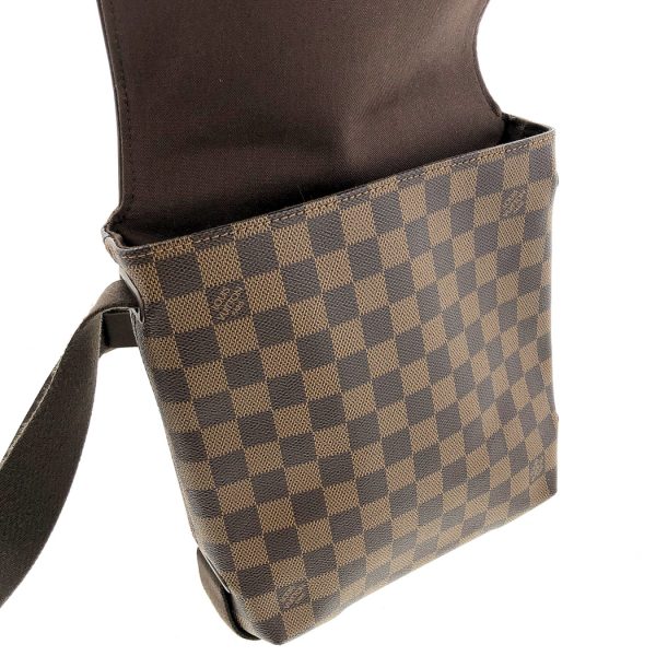 tnk 17564 6 Louis Vuitton Brooklyn PM Damier Ebene Messenger Brown Shoulder Bag