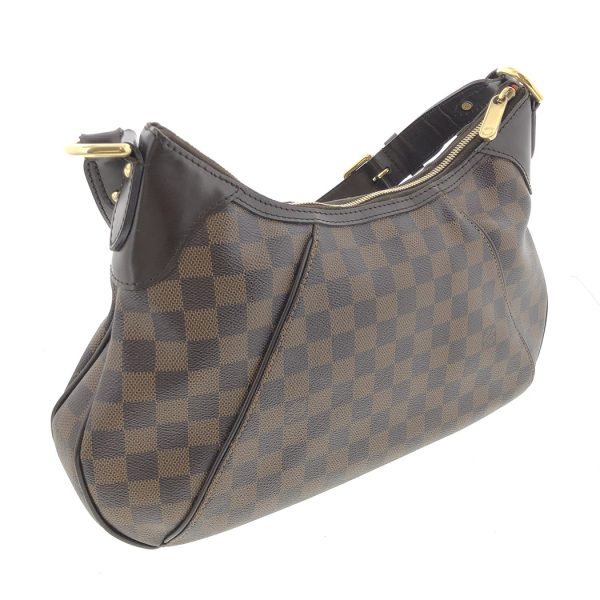 tnk 17566 3 Louis Vuitton Thames GM Damier Ebene Shoulder Bag Brown