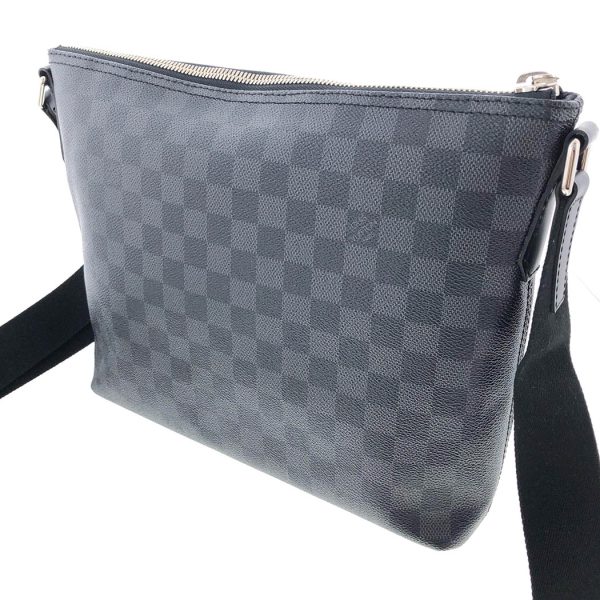 tnk 17622 3 Louis Vuitton Mick PM Damier Graphite Messenger Black Crossbody Shoulder Bag