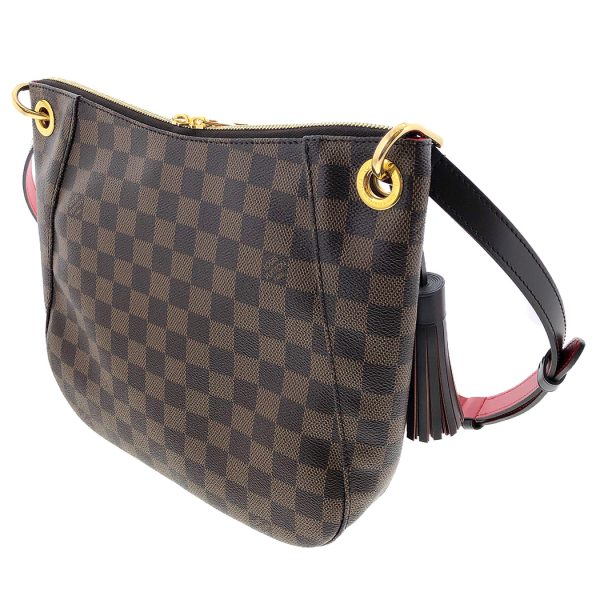 tnk 17639 2 Louis Vuitton South Bank Damier Ebene Crossbody Brown