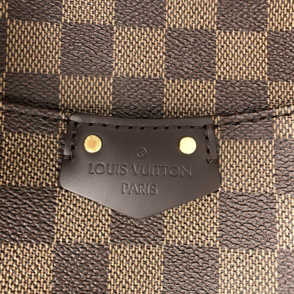 tnk 17639 7 Louis Vuitton South Bank Damier Ebene Crossbody Brown