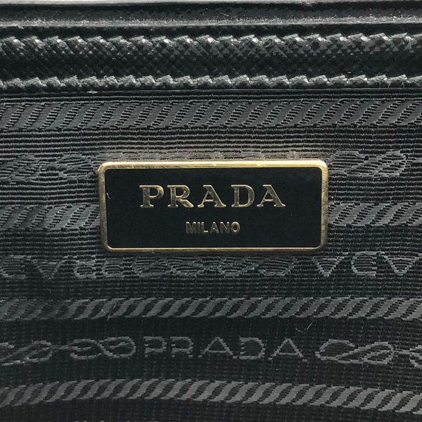 tnk 17652 8 Prada Galleria Medium Saffiano Verni 2way Black Hand Shoulder Bag