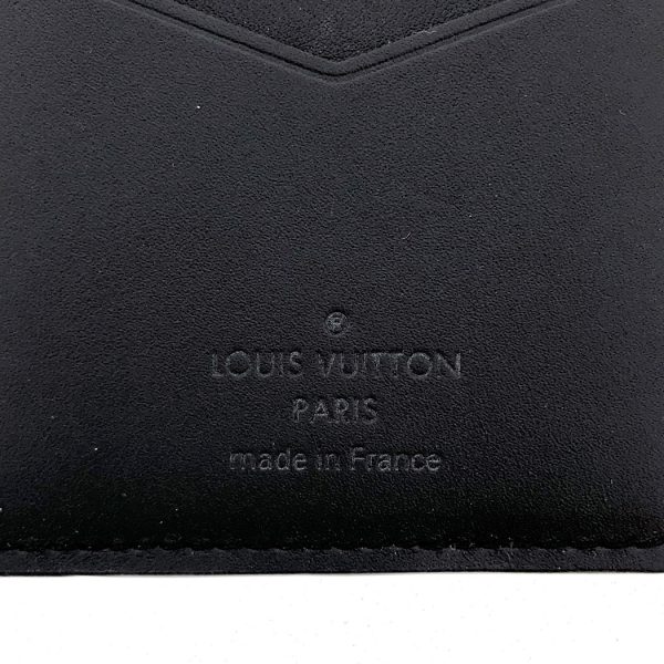 tnk 17738 5 Louis Vuitton Monogram Shadow Leather Whole Pattern Noir Wallet Black