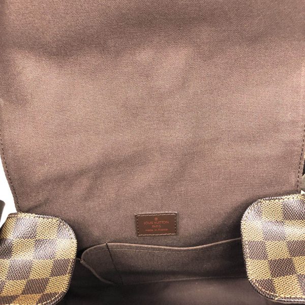 tnk 17836 8 Louis Vuitton Reporter Melville Damier Ebene Crossbody Brown