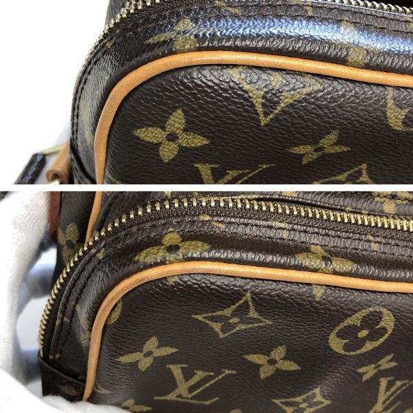 tnk 17837 8 Louis Vuitton Monogram Mini Pochette Crossbody Brown Shoulder Bag