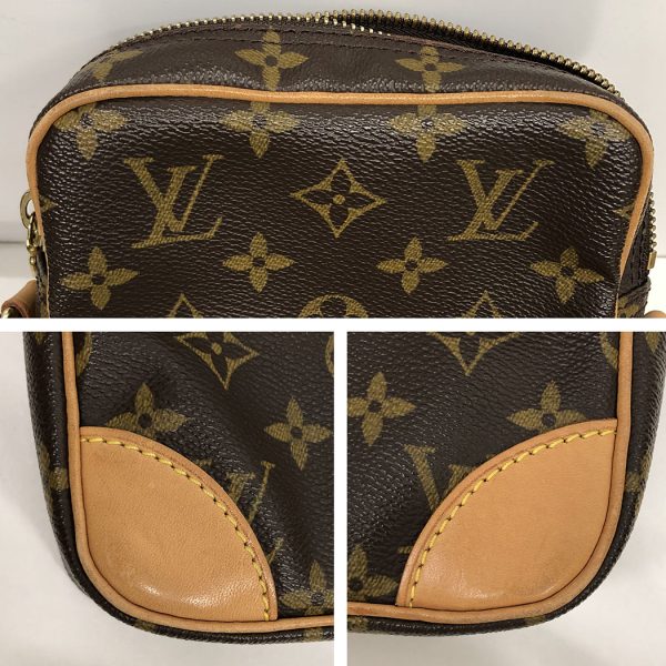 tnk 17908 11 Louis Vuitton Danube Monogram Mini Pochette Brown Shoulder Bag