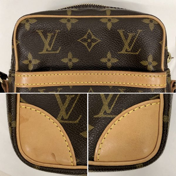 tnk 17908 9 Louis Vuitton Danube Monogram Mini Pochette Brown Shoulder Bag