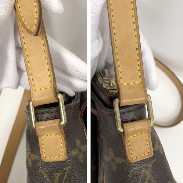 tnk 17909 11 Louis Vuitton Vibasite PM Monogram Mini Pochette Crossbody Brown Shoulder Bag