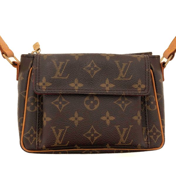 tnk 17909 2 Louis Vuitton Vibasite PM Monogram Mini Pochette Crossbody Brown Shoulder Bag