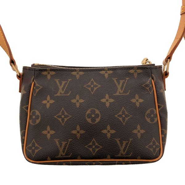 tnk 17909 3 Louis Vuitton Vibasite PM Monogram Mini Pochette Crossbody Brown Shoulder Bag