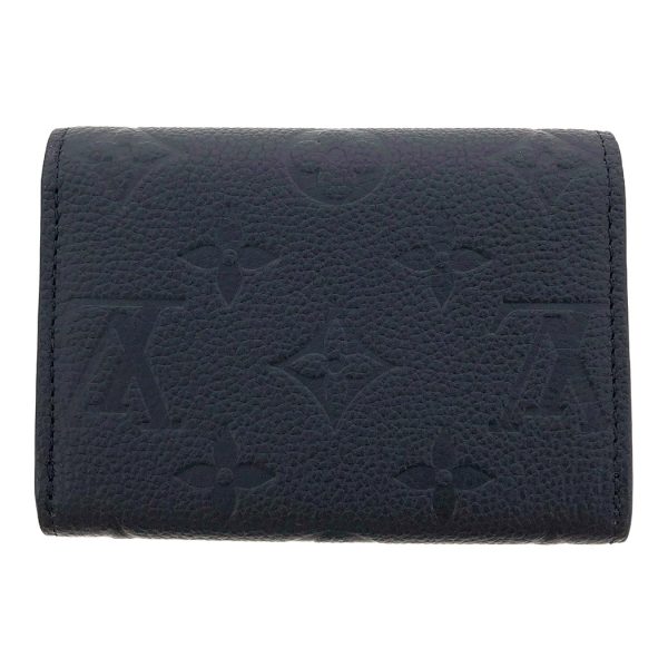 tnk 17910 1 Louis Vuitton Portomonerozari Monogram Implant Leather Bifold Coin Case Noir Black