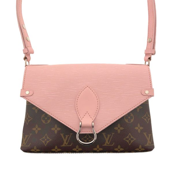 tnk 17920 2 Louis Vuitton Saint Michel Monogram Epi Pink Brown Shoulder Bag