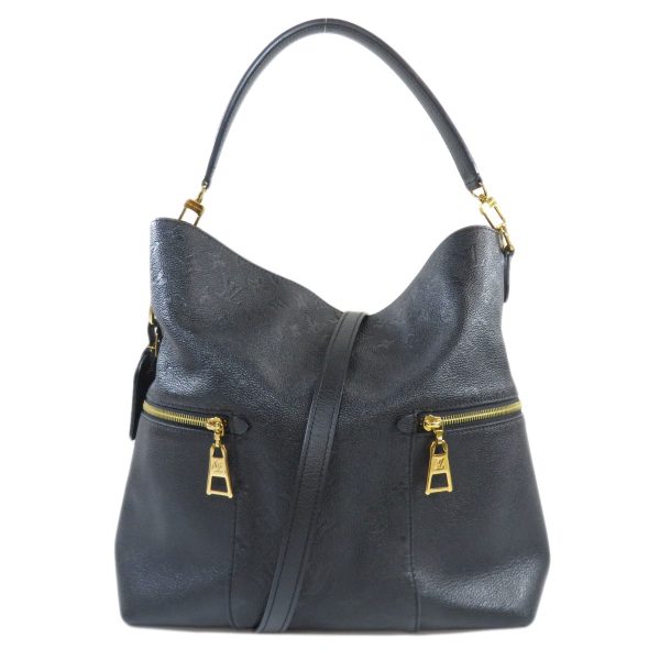 1 Louis Vuitton Melie Empreinte Hobo Bag Black