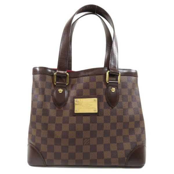 1 Louis Vuitton Hampstead PM Damier Ebene Tote Bag Damier Canvas