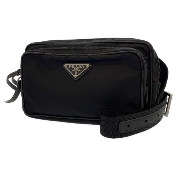 1 Prada Body Bag Nylon Waist Bag Waist Pouch Black