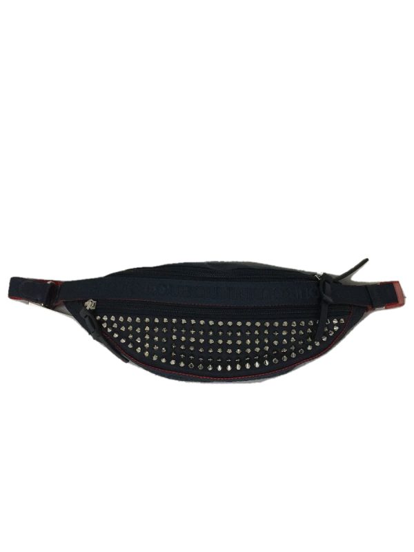 1 Christian Louboutin Studs Waist Bag Body Bag Navy