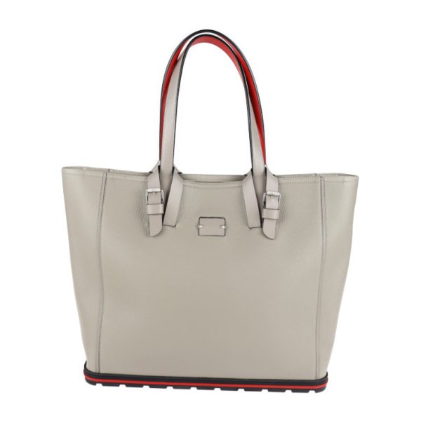 1 Christian Louboutin Cabata Tote Bag Leather Gray