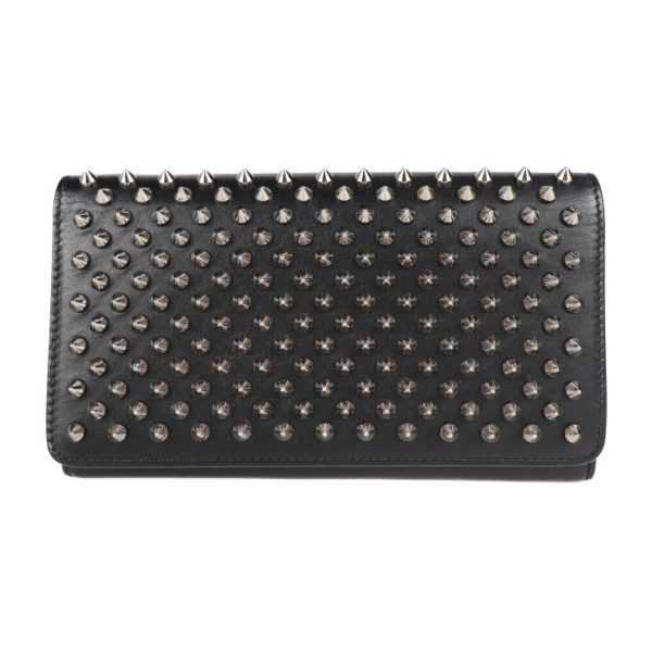 1 Christian Louboutin Macaron Bifold Wallet Leather Black