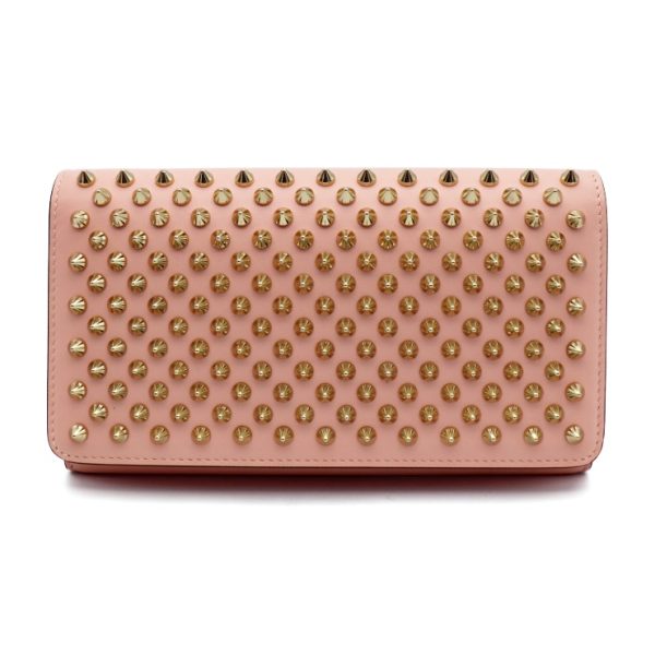 1 Christian Louboutin Macaron Spike Studs Strap Long Wallet