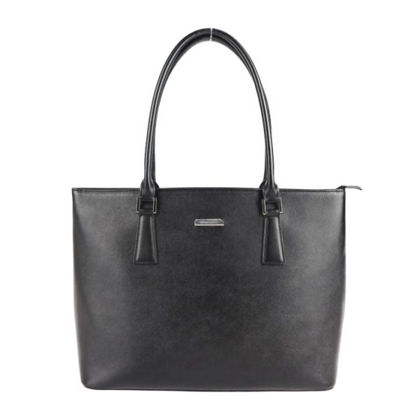 1 Burberry Handbag Leather Black Tote Bag