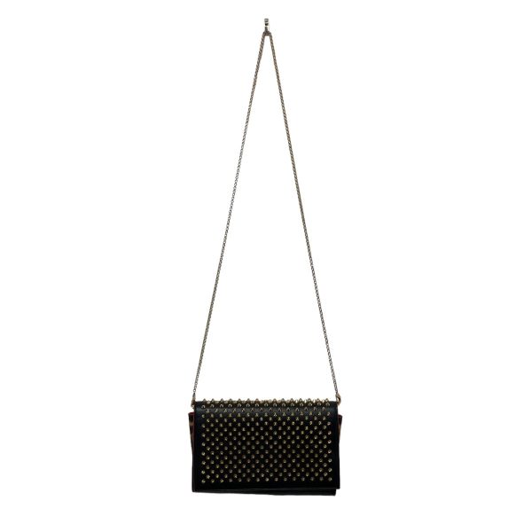 1 Christian Louboutin Studded Chain Shoulder Bag Black