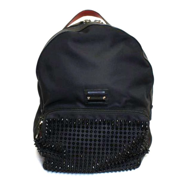 1 Christian Louboutin Nylon Studs Backpack Black