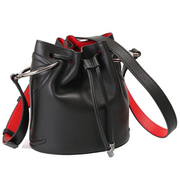 1 Christian Louboutin By My Side Drawstring Shoulder Bag Black