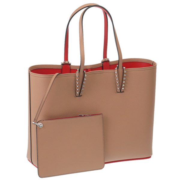 1 Christian Louboutin Cabata Calf Empire Tote Bag Nude Brown