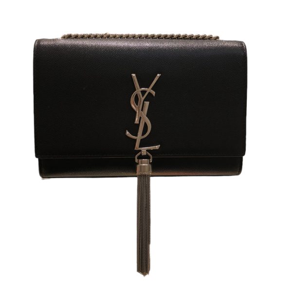 1 Saint Laurent Kate Tassel Small Black Shoulder Bag