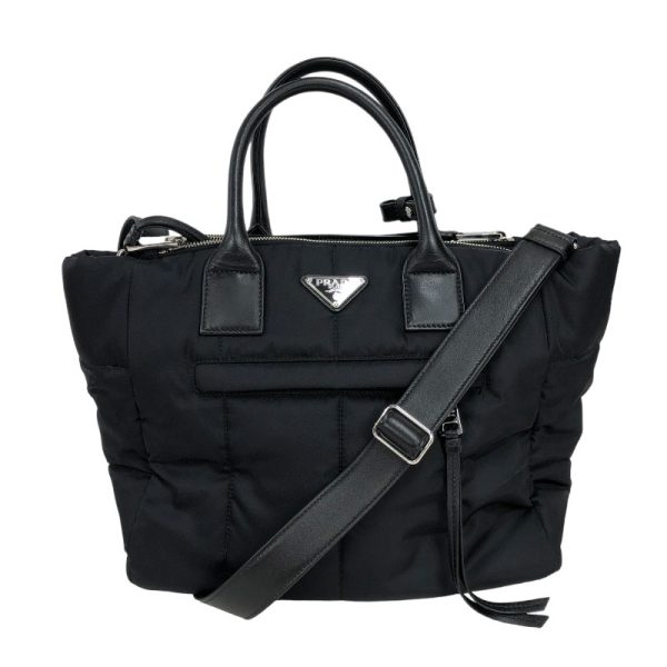 1 Prada Tesuto Bomber 2way Black Tote Bag