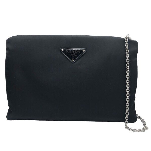 1 Prada Chain Shoulder Bag Black