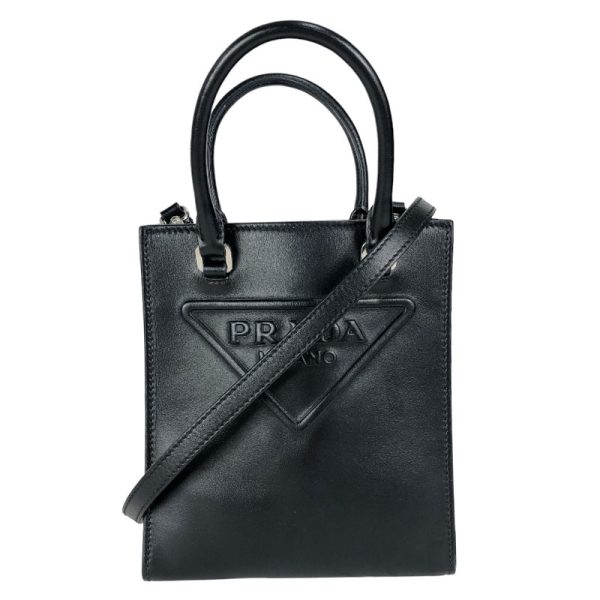 1 Prada Leather Handbag Black